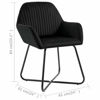 Picture of Velvet Dining Chairs - 2 pc Black