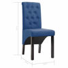 Picture of Dining Fabric Chairs - 2 pc Blue