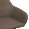 Picture of Dining Fabric Chairs with Armrest - 2 pc Brown