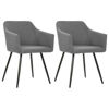 Picture of Fabric Dining Chairs - 2 pc L Gray