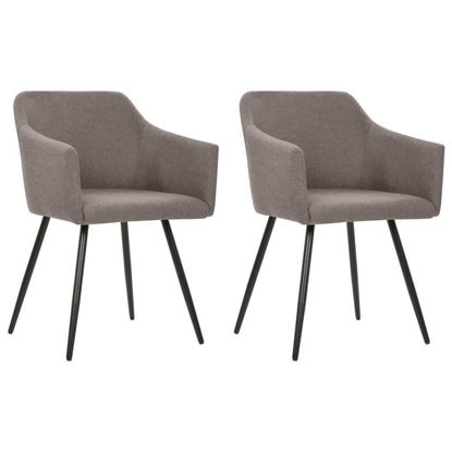 Picture of Fabric Dining Armrest Chairs - 2 pc T