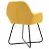 Picture of Dining Fabric Chairs with Armrest - 2 pc Yellow