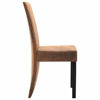 Picture of Suede Dining Chairs - 4 pc Brown
