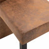 Picture of Suede Dining Chairs - 4 pc Brown