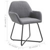 Picture of Dining Fabric Armchair Chairs - 4 pc D Gray