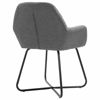 Picture of Dining Fabric Armchair Chairs - 4 pc D Gray