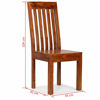 Picture of Wooden Dining Chairs - 4 pc Brown