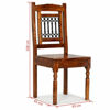 Picture of Wooden Dining Chairs - 6 pc Brown