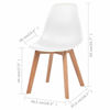 Picture of Plastic Dining Chairs - 6 pc White
