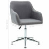 Picture of Dining Fabric Chair with Armrest - 1 pc L Gray