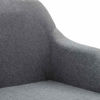 Picture of Dining Fabric Chair with Armrest - 1 pc L Gray
