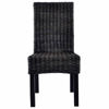 Picture of Dining Rattan Wooden Chairs MW - 2 pc Black