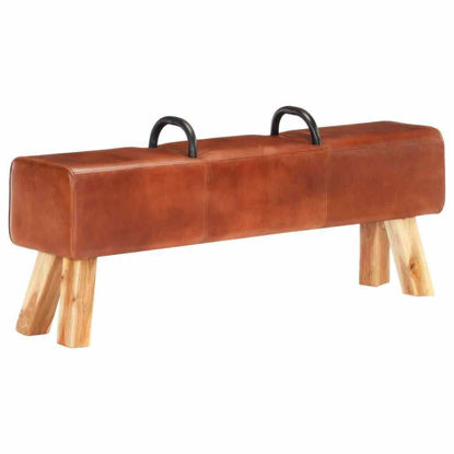 Picture of Vintage Leather Hallway Bench