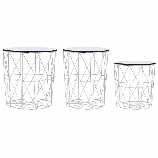 Picture of Living Room Coffee Table 3 pc - White