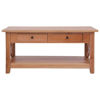 Picture of Mahogany Wood Coffee Table with Drawers with Shelf 39"