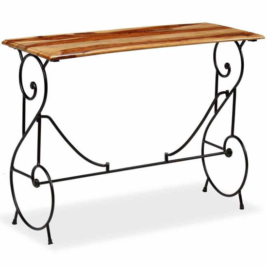 Picture of Wood Contemporary Modern Wooden Console Table 39"