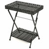 Picture of Vintage Metal 2Tier Folding Table 23" - Black