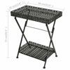 Picture of Vintage Metal 2Tier Folding Table 23" - Black