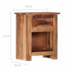 Picture of Bedroom Wooden Nightstand Cabinet 16" - SSW