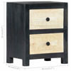 Picture of Wooden Bedroom Nightstand with Storage 16" - SM