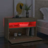 Picture of Wooden Bedroom Nightstand with LED 24" - 2 pc