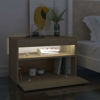 Picture of Wooden Bedroom Nightstand with LED 24" - 2 pc