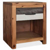 Picture of Wooden Bedroom Nightstand Bedside Cabinet 16" - 2 pc