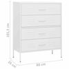 Picture of Sideboard Chest Storage Cabinet 31" - White
