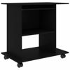 Picture of Computer Desk with Shelves 32" - Black
