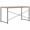 Picture of Computer Desk with Shelves 47" - Black with Oak