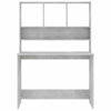 Picture of Computer Desk with Shelves 43" - C Gray