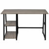 Picture of Office Desk with Shelves 47" - Gray
