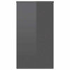 Picture of Contemporary Home Desk High Gloss 35" - Gray