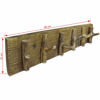 Picture of Home Rustic Wooden Wall-Mounted Coat Rack 24"