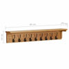 Picture of Wooden Wall-Mounted Coat Rack 35"