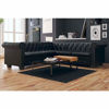 Picture of Living Room L-Shaped Faux Leather Sofa 81" - Black