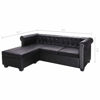 Picture of Living Room L-Shaped Bed 79" - Black