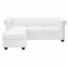 Picture of Living Room Artificial Leather Sofa 79" - White