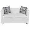 Picture of Living Room Faux Leather Sofa 74" - 3 pc White