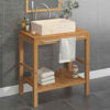 Picture of Wooden Bathroom Vanity with Marble Sink 29" - Cream