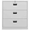 Picture of Office Steel Filing Cabinet 35" - L Gray