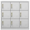 Picture of Office Locker Storage Cabinet - L Gray