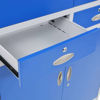 Picture of Steel Office Filing Cabinet 35" - Blue