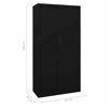 Picture of Steel Office Storage Cabinet 35" - Black