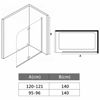 Picture of Bathroom Shower Enclosure Folding Panels 37"