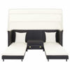 Picture of Outdoor 3-Seater SunBed - Black