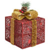 Picture of Christmas Decor Boxes - 3 pc Red