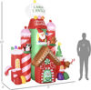 Picture of Outdoor Inflatable Christmas Decor Candy Castle - 10ft