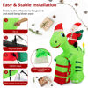 Picture of 8' Inflatable Christmas Dinosaur with Santa Claus