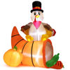 Picture of 6' Inflatable Thanksgiving Turkey with Lights